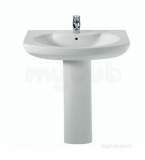 ROCA SENSO 650 X 530MM ONE TAP HOLE W/H BASIN WHITE