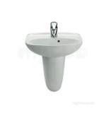 ROCA GIRALDA 450 ONE TAP HOLE C/ROOM BASIN WHITE