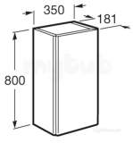 Roca Meridian-n Unik 350 X 200 Column Unit M/bl