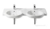 ROCA MERIDIAN-N 1250MM DOUBLE ONE TAP HOLE W/H BASIN WH
