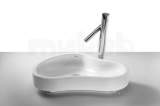 Roca Urbi 8 550mm No Tap Holes On Countertop Basin Wh