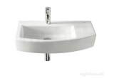 ROCA HALL 650 X 420MM ONE TAP HOLE BASIN WHITE