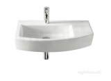 Roca Hall 650 X 420mm One Tap Hole Basin White