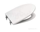 ROCA NEW CLASSICAL SEAT WHITE C/W CHR HINGES