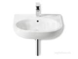 ROCA MERIDIAN-N 550MM ONE TAP HOLE W/H BASIN WHITE