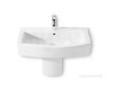ROCA HALL 650 X 495MM ONE TAP HOLE BASIN WHITE