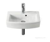 Roca Hall 450 X 385mm One Tap Hole Cloakroom Basin White