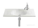 ROCA KALAHARI 800MM NO TAP HOLES VANITY OR W/H BASIN WH