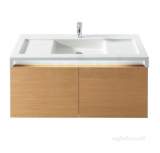 ROCA STRATUM 1100MM ONE TAP HOLE VANITY OR W/H BASIN WH