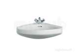 Roca Angular Corner Basin One Tap Hole White