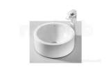 ROCA TERRA 390MM NO TAP HOLES ON COUNTERTOP BASIN WH