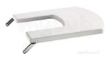 ROCA HALL BIDET COVER WHITE C/W CHROME HINGES