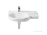 ROCA MERIDIAN-N 750MM ONE TAP HOLE ASY W/H BASIN LEFT HAND WH