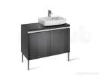 Roca H And H 820 X 510 Base Unit Double Draw Left Hand G/gry