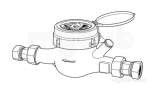 RWC 3/4 Inch MNK CLASS C COLD WATER METER