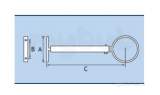 Plain 2.5 Inch Rw Pipe Clip 10 Inch Ext Rw1/364