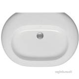 IDEAL STANDARD SIMPLYU T0140 NAT 750MM BASIN NO TAP HOLES WHITE