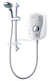 Triton T100xr Shower 10.5 Kw White Chrome Plated