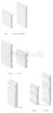 35x8mm Architrave/claoking Wh C270