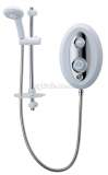 Triton Topaz T80si Thermostatic Shower 10.5 Kw White Chrome Plated