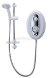 Triton Topaz T80SI thermostatic shower 9.5 kw white chrome plated