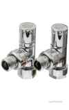 THE RADIATOR COMPANY ANTRAX STRAIGHT VALVES CHROME