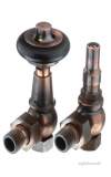 Buckingham Trv Ang Valve Walnut Top Brass
