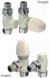 THE RADIATOR COMPANY ELLIPSE STRAIGHT VALVES WHITE