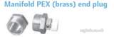 PEX PLUMB SYS MFLD PEX PLUG DZR 3/4 inch MT