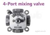 Uponor 4-port Mixing Valve 1 Inch R Kv8