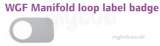 Uponor Wgf Mfld Loop Label Badge