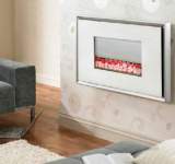Valor Glamour Electric Fire White/ssteel