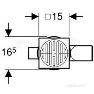 Geberit Hdpe Range 32mm To 315mm -  Hdpe 110mm Varino Flr Drain 367.630.16.1