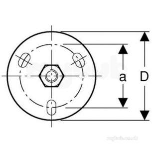Geberit Hdpe Range 32mm To 315mm -  Hdpe Mounting Plt M10 Thrd 362.837.26.1