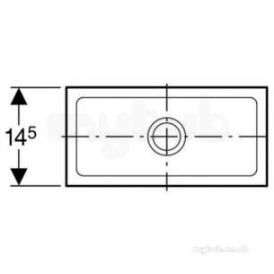 Geberit Hdpe Range 32mm To 315mm -  Hdpe Rect Lab Waste 295x145 And Strainer