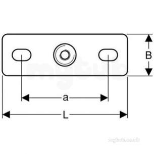 Geberit Mepla Mlcp Pipe System -  M10 Mepla Mounting Plate Heavy 362.851.26.1