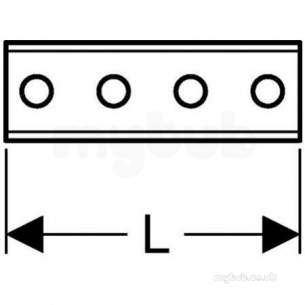 Geberit Pluvia Range Of Products -  Large Diameter Rail Connector Plate