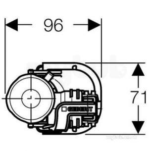 Geberit Commercial Sanitary Systems -  Fors Fill Valve 1/2 Inch Bottom Connection 281206001