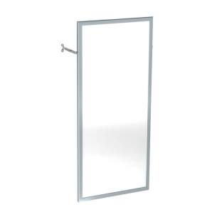 Delabie Accessories and Miscellaneous -  Delabie Adjustable Bathroom Mirror 400x900 St Steel Satin Frame