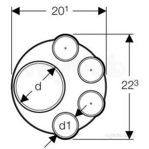 Geberit Hdpe Range 32mm To 315mm -  Hdpe Soil Manifold 110mm 367.612.16.1