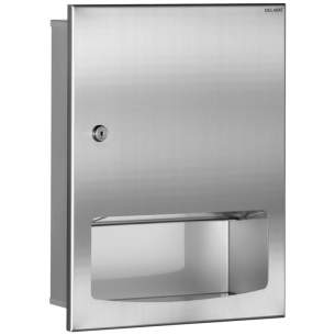 Delabie Dispensers -  Delabie Paper Towel Dispenser Recessed 304 Stainless Steel Satin