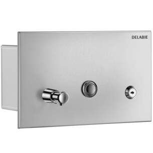 Delabie Dispensers -  Delabie Soap Dispenser 1l Recessed 304 Stainless Steel Satin