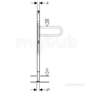 Geberit Commercial Sanitary Systems -  Duofix Frame For Support Handles