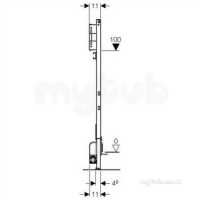 Geberit Commercial Sanitary Systems -  Geberit Duofix Shower Element 111.731.00.1