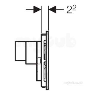 Geberit Commercial Sanitary Systems -  Sigma40 D/f Int Extraction White