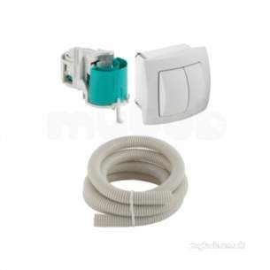 Geberit Commercial Sanitary Systems -  Hytouch Hand Push Button Dual Flush 115 942 11 1