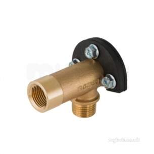 Geberit Mepla Mlcp Pipe System -  Mepla Plate Wall Elbow Set Bsp Threads 465.051.00.1