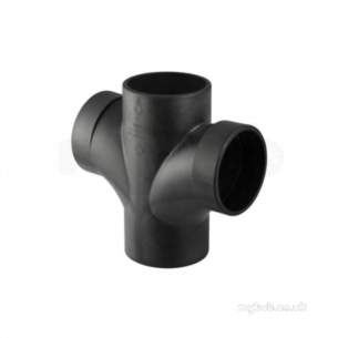 Geberit Hdpe Range 32mm To 315mm -  Silent-db20 Swpt Double Brnch 88.5deg 90mm