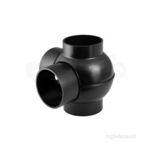 Geberit Hdpe Range 32mm To 315mm -  Hdpe 63mm X 63mm Double Branchball 90 Degree 364.320.16.1