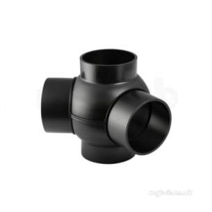 Geberit Hdpe Range 32mm To 315mm -  Hdpe 63mm X 63mm Double Branchball 135deg 364.370.16.1